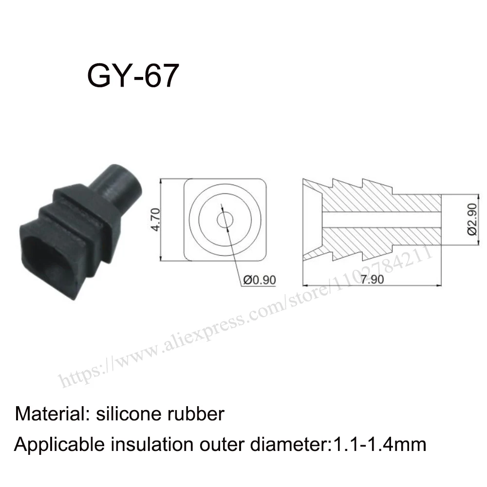 

5000pcs GY-67 small New energy auto seal rubber automotive Waterproof connector terminal plug pin socket