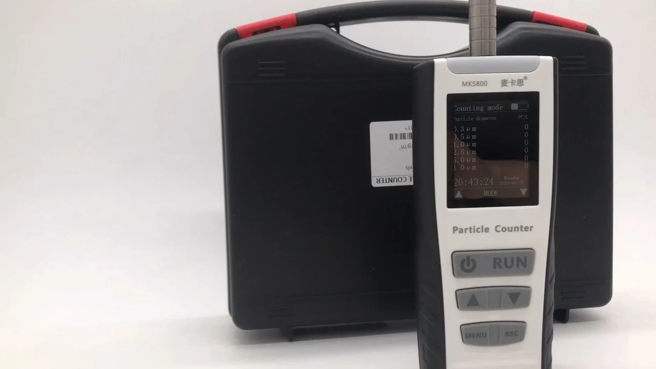 PM0.3/0.5/1/2.5/5/10 Dust Particle Counter 6 Channels Laser Airborne Dust particle Analyzer data logging air partucle analyzer