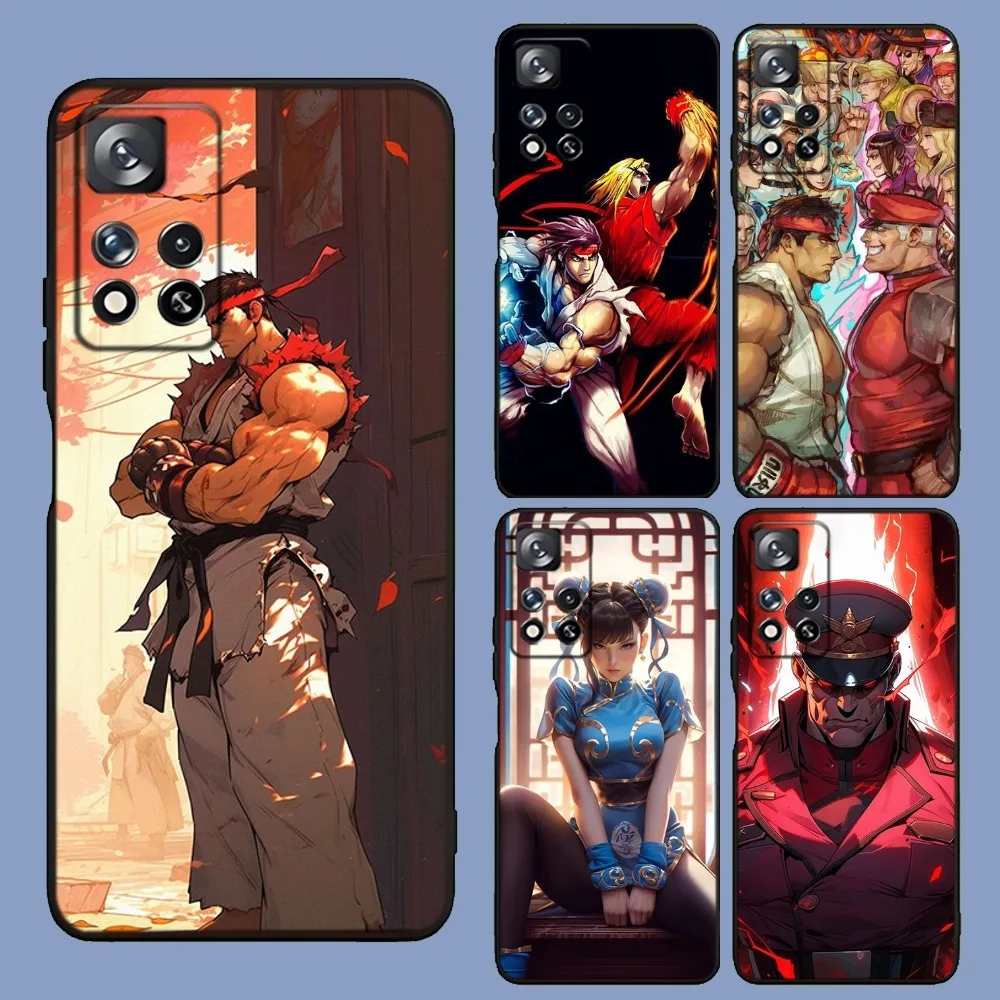 Game S-Street F-Fighter   Phone Case For Samsung Galaxy A13,A21s,A22,A31,A32,A52,A53,A71,A80,A91 Soft Black Cover