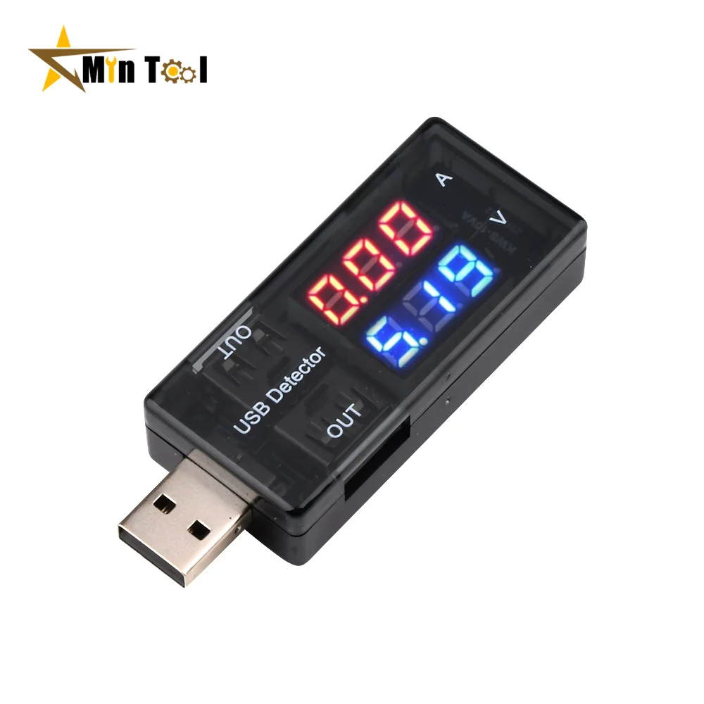 Red+Blue Dual USB Current Voltage Charging Detector Tester Battery Voltmeter Ammeter Charger Doctor Mobile Power Charging