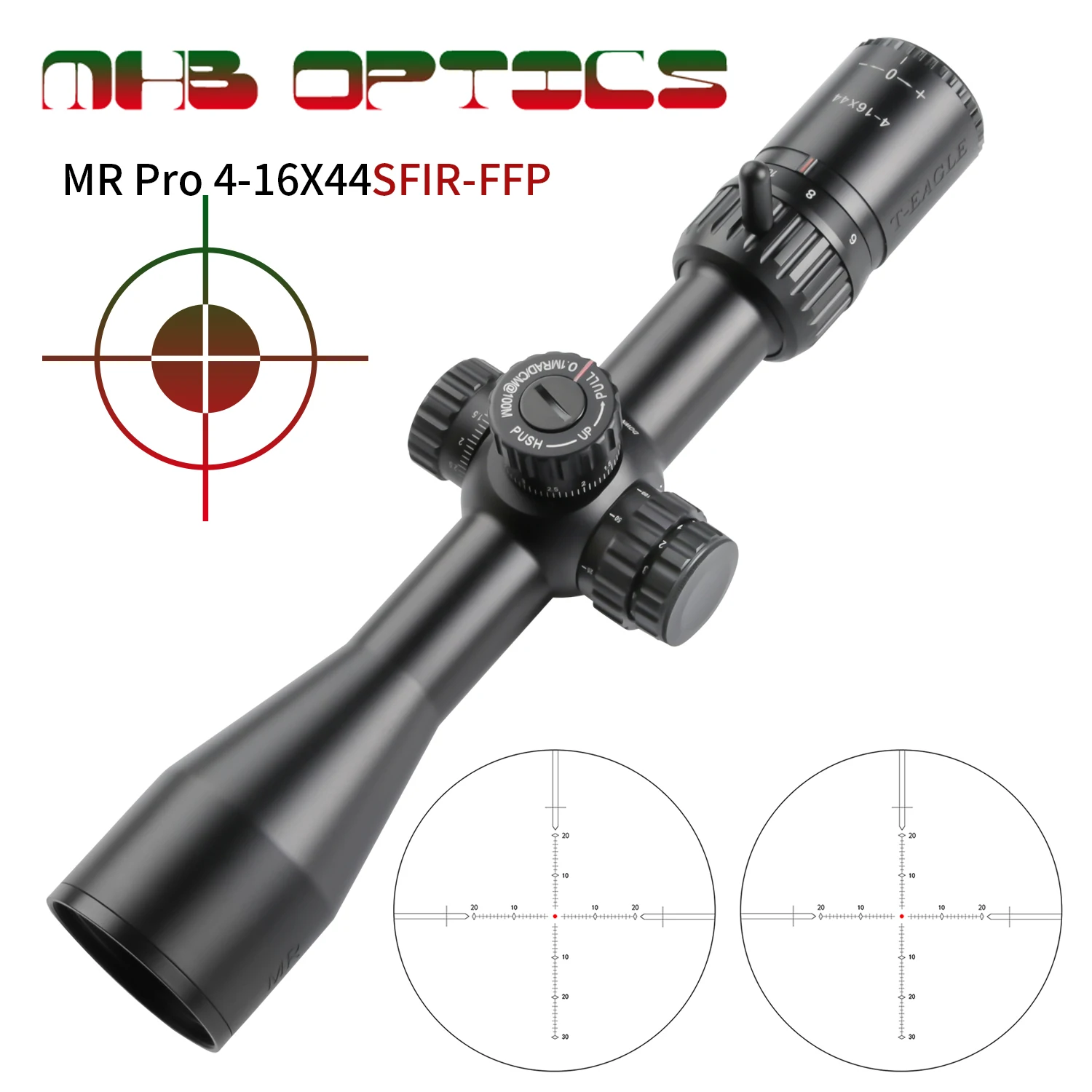 T-EAGLE-MR PRO 4-16X44 FFP Precision Rifle Long Range Hunting Optical Sight Super Strong Impact Resistance Ultra Clear Imaging