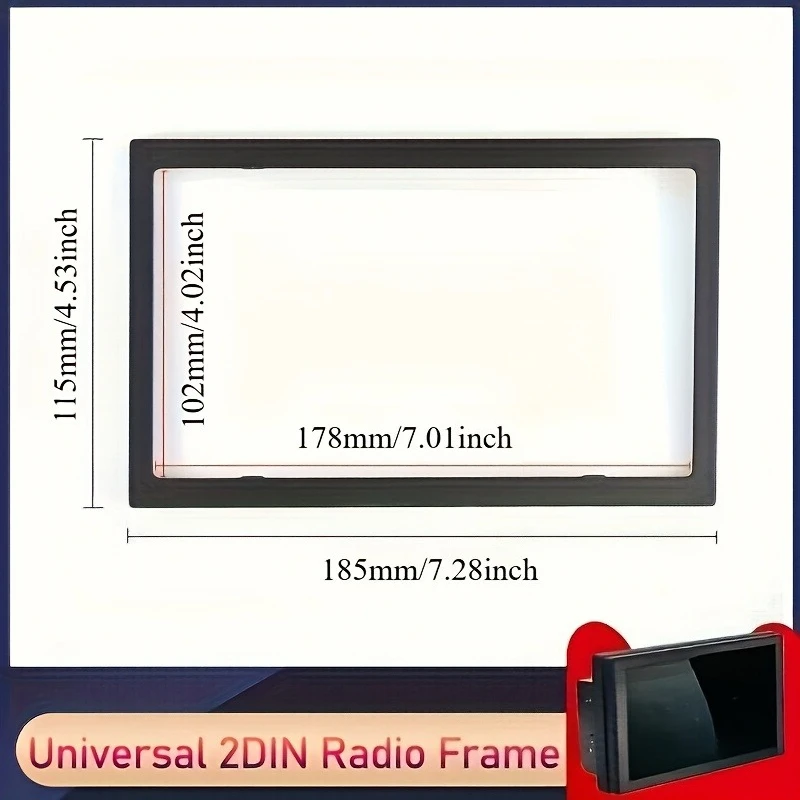 7inch Universal Double Din Installation Kit Car Stereo Radio Mounting Panel Frame For Volkswagen Passat B5 Bora Leading Jetta