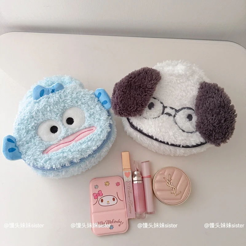 Sanrio Cosmetica Opbergtas Met Grote Capaciteit Kuromi My Melody Hello Kitty Cartoon Pluche Tas Make-up Tas Reisopbergtas Geschenken