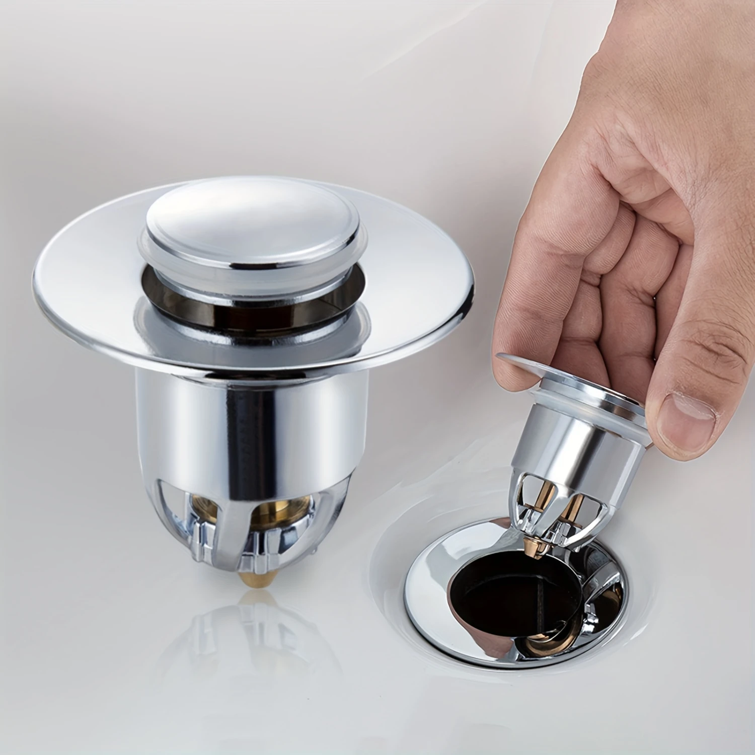 

Bathroom Sink Plug Stopper Anti Clogging Sink Drain Strainer for Washroom Restroom Kitchen