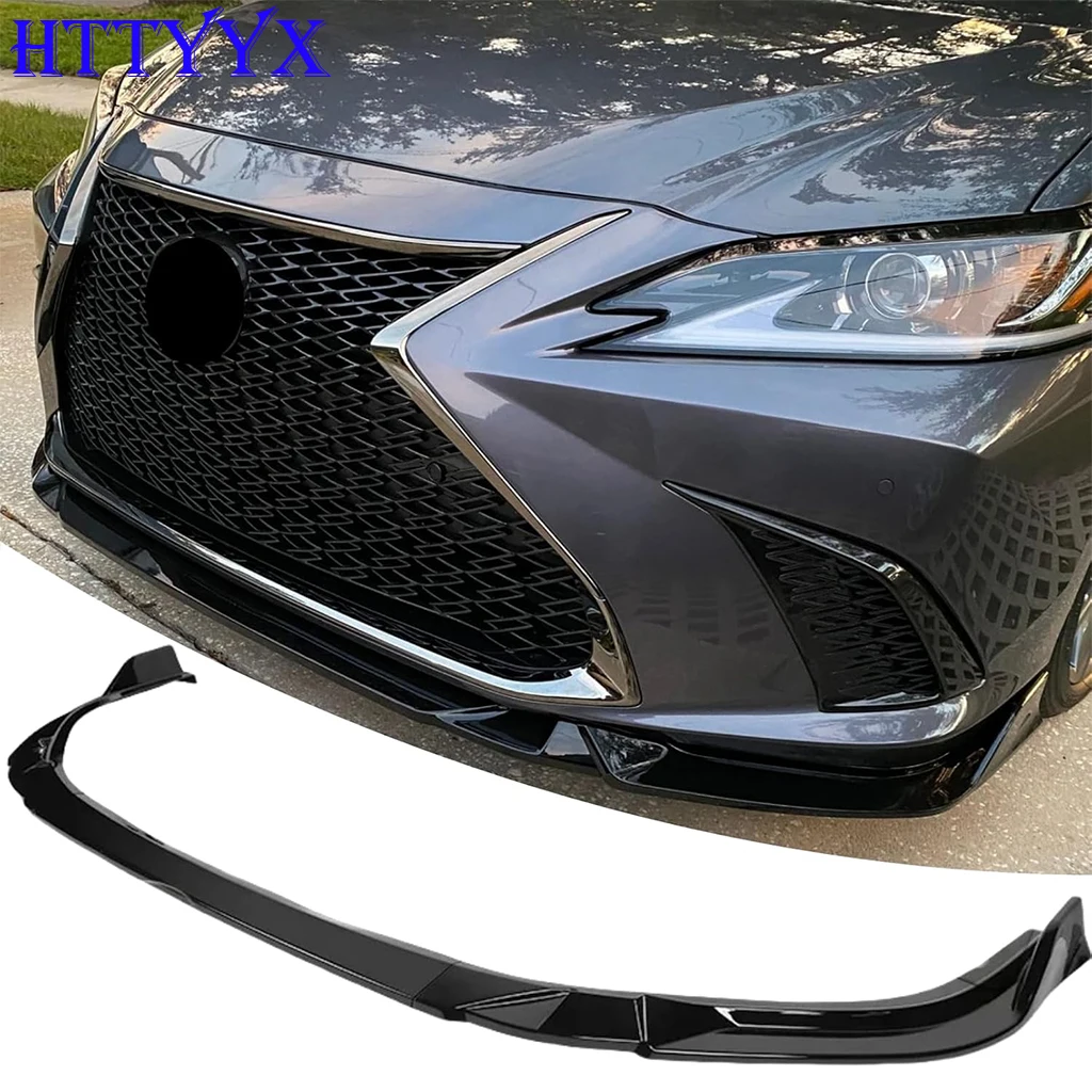 

Gloss Black Car Front Bumper Splitter Lip Diffuser Body Kit Spoiler Guard For Lexus ES250 ES300H ES350 F Sport 2019-2025