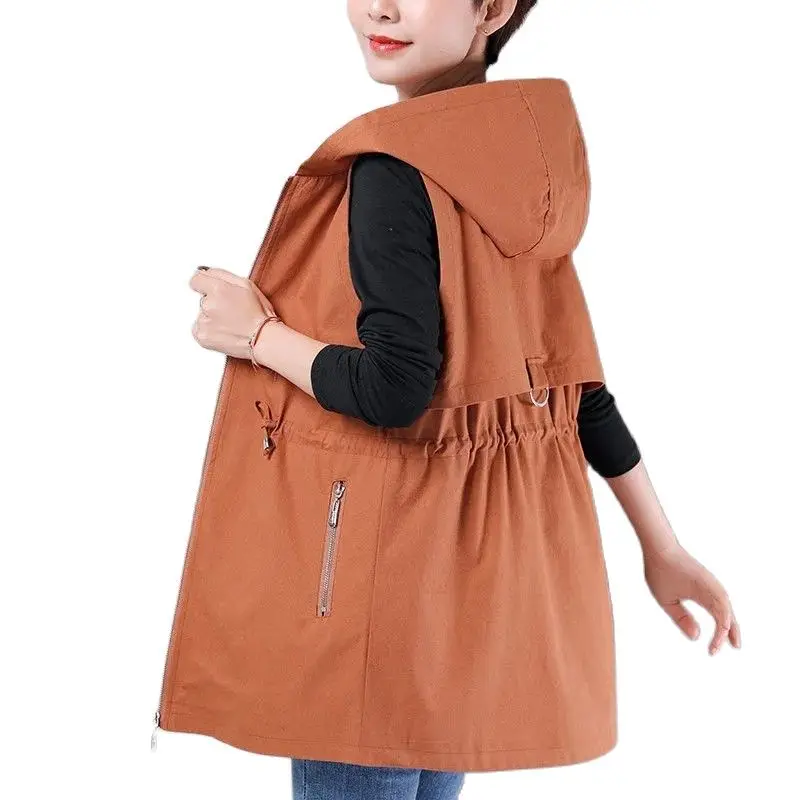 

Women's Vest 2022 New Fashion All-Match Casual Western Style Mother Coat Waistcoat Sleeveless Vest Vest Women Spring Autumn Tide