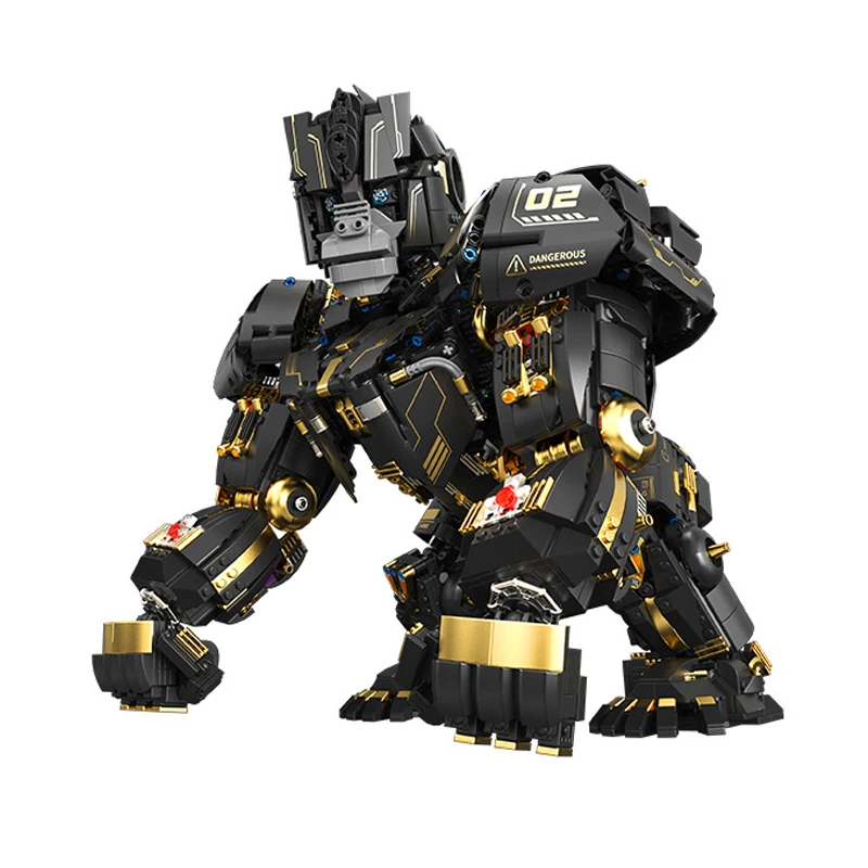 IN STOCK MOC Technical Heavy Armor Mechanical Ape Building Blocks Model Gorillas Bricks Assembling Toys for Children Gift Set