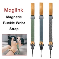 Maglink Camera Hand Strap Ajustable Quick Magnetic Buckle Release Wrist Strap for Camera Sony Canon Nikon Fuji DSLR Mirrorless