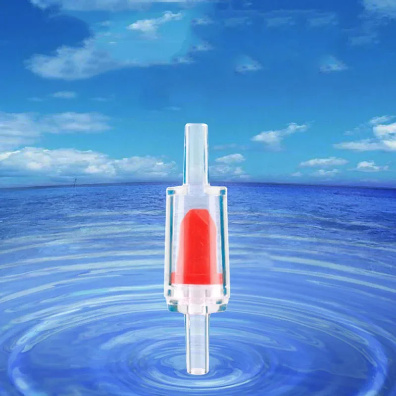 Red 1Pcs Aquarium One Way Non-Return Check Valve Aquarium Air Pump Accessories Compatible with 4mm Air Pipe