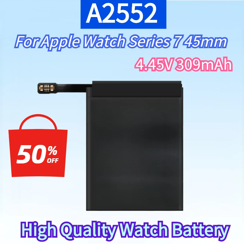 

A2552 4.45V 309mAh 1.189Wh Replacement Watch Battery for Apple Watch Series 7 45mm High Quality Watch Rechargeable Battery