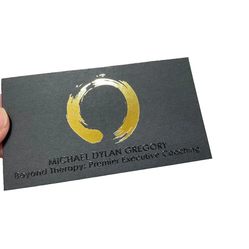 

custom logo design 200pcs a lot Gloss UV Spot Letters Luxury Shinny hot stamping gold foil printing visiting name cards business