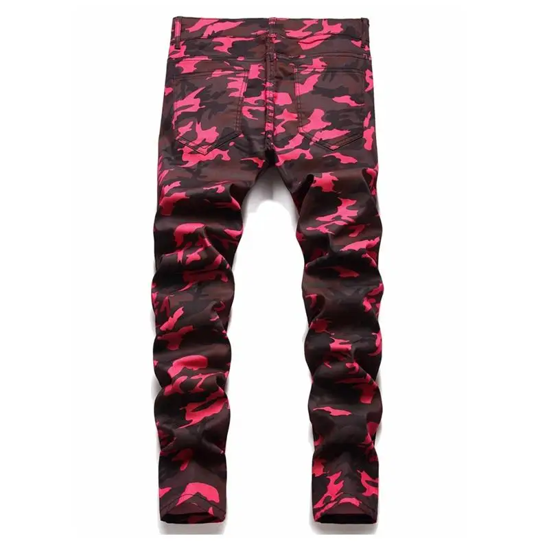 

Джинсовые джинсы с завышенной талией, повседневные камуфляжные прямые эластичные длинные брюки, новые американские уличные весенние молодежные джинсы в стиле хип-хоп