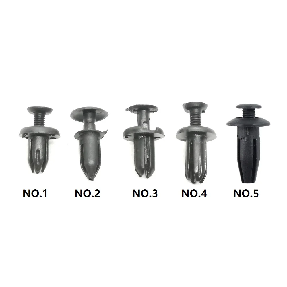 50Pcs Universal Car Bumper Fender 5mm Hole Plastic Rivets Push in Expansion Fastener Screw Car Fastener Clips