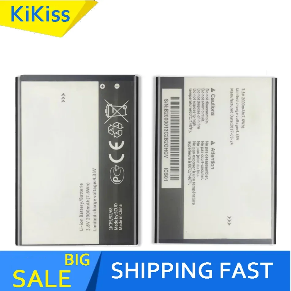 High Capacity 2000mAh Battery for Alcatel One Touch Pop Icon A564C / Firce 2 7040 7040N 7040T, TLI020F2