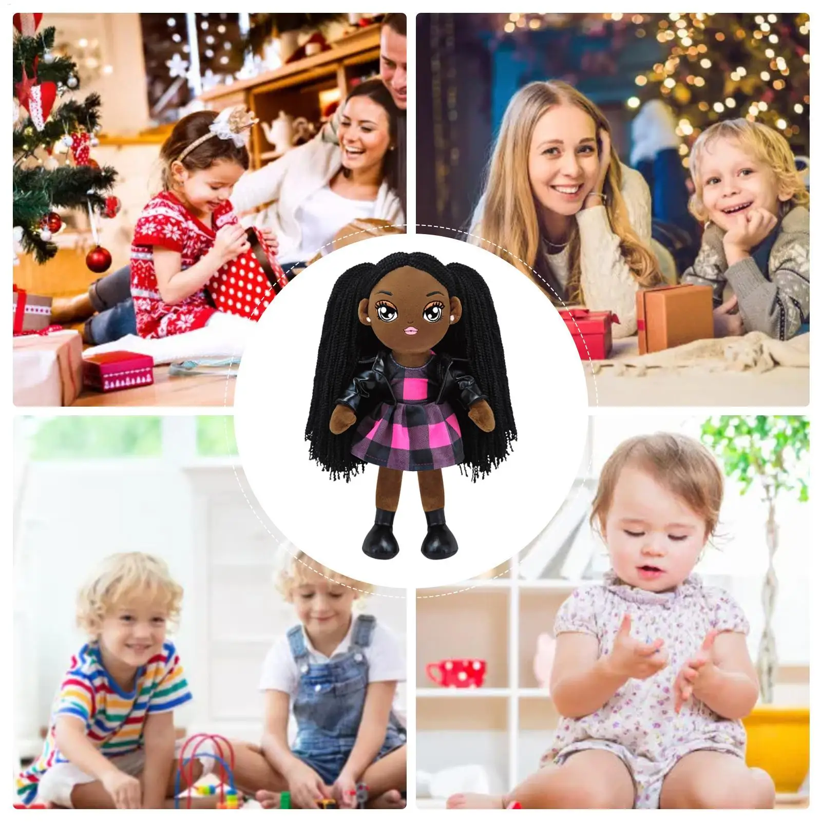 

Girls Black Dolls Black Dolls African America Stuffed Toys Realistic Toys For Toddler Role-Play Sleeping Birthday Girls