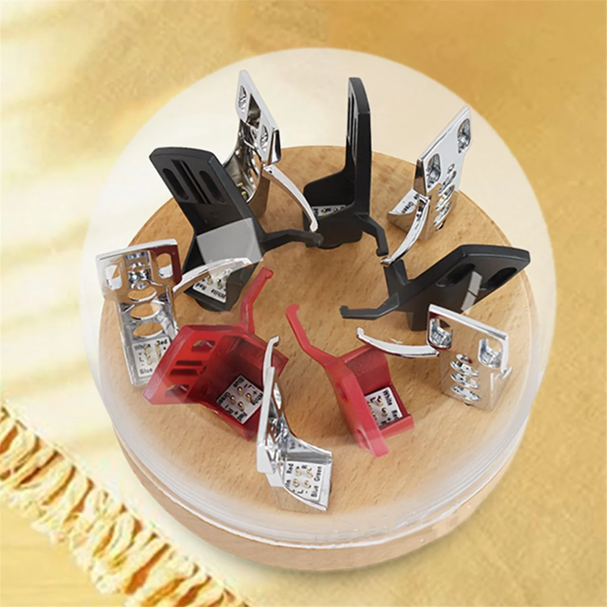 Clear Turntable Cartridges Headshell Box Durable Supplies Decoration Stand for Phono Stand Protection Dust Box Collector&A22K