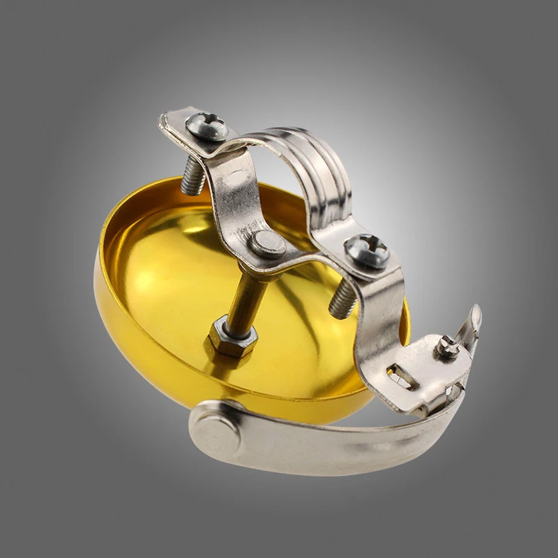 Classic Silver Vintage Bicycle Bell- Loud Retro Ring with Steel Strap for Road, Mountain, City Bike