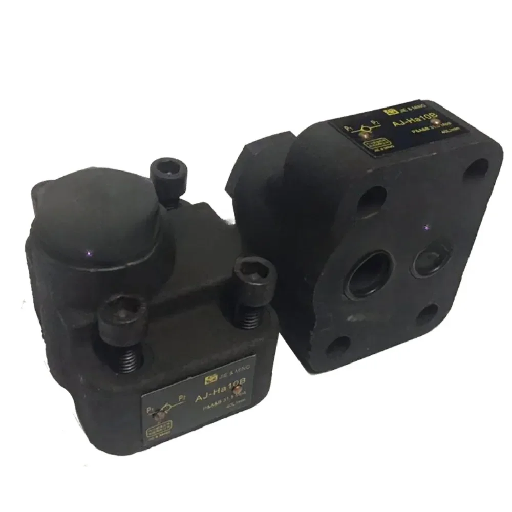 

Hydraulic right angle one way check valve