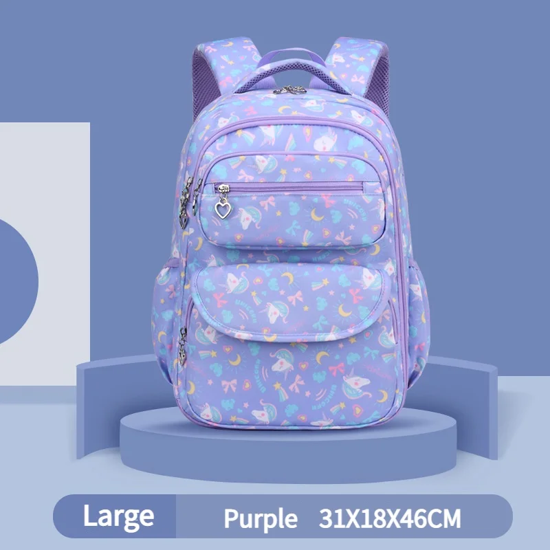 Kids Primary School Students Cute Cartoon Unicorn Backpacks for Girl Boy New Children Leisure Lightweight Schoolbags for Travel