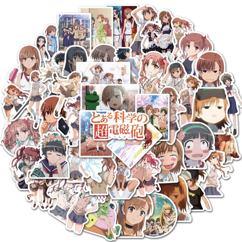 10/30/50Pcs Een Bepaalde Wetenschappelijke Railgun Anime Stickers Waterdichte Graffiti Cartoon Decal Notebook Diy Geschenken