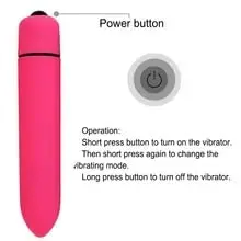 Potente Mini Bullet G-Spot vibratore giocattolo del sesso per adulti clitoride 10 velocità masturbazione (rosa)