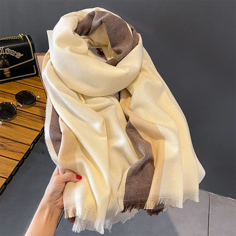 HNHF Pashmina Scarf Women Adult 70fyr 01 Zhejiang 65 190cm Scarf Women's Scarf Winter Berserk