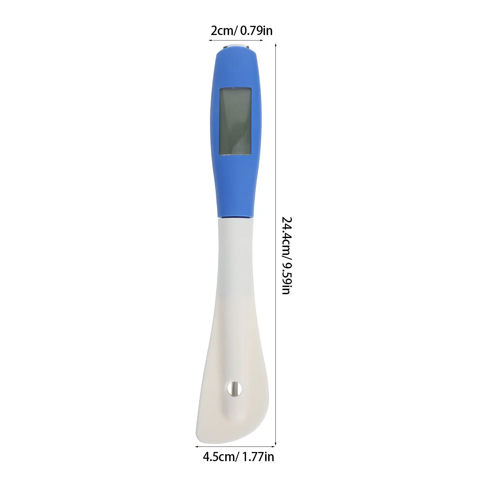 Silicone Candy Thermometer Spatula Digital Instant Read Food Meat Thermometer Baking Cooking Bbq Temperature Probe Blue Battery