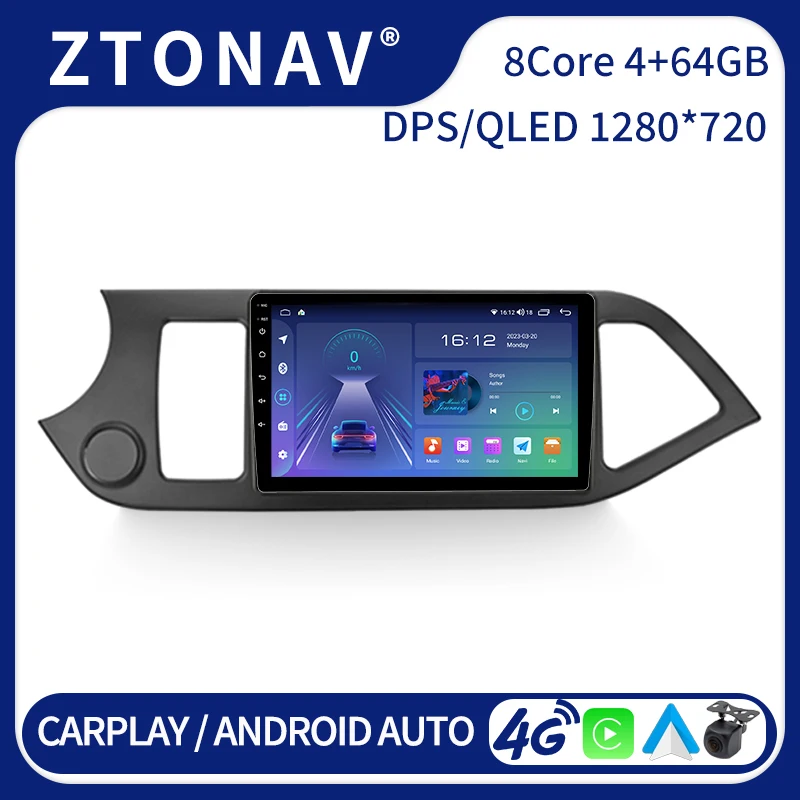 

Car Radio Stereo For KIA PICANTO Morning 2011 2012-2016 Android Screen Media Video Player Headunit GPS Navigation Carplay 2 Din