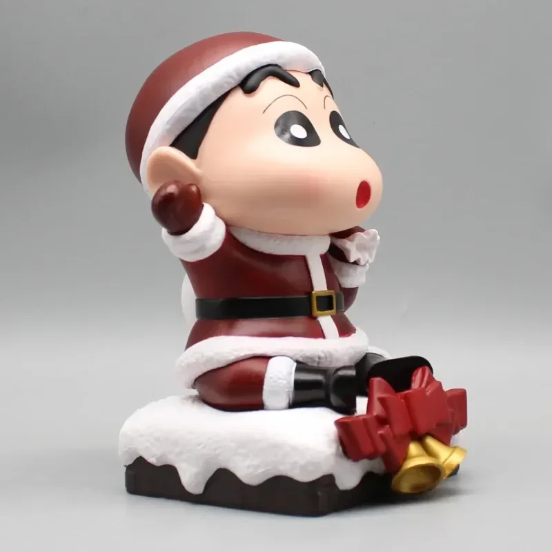 Crayon Shin-Chan  Anime Figure Christmas Cos Santa Claus Nohara Shinsuke Pvcfigure Kawaii Ornaments Collection Surprise Gifts