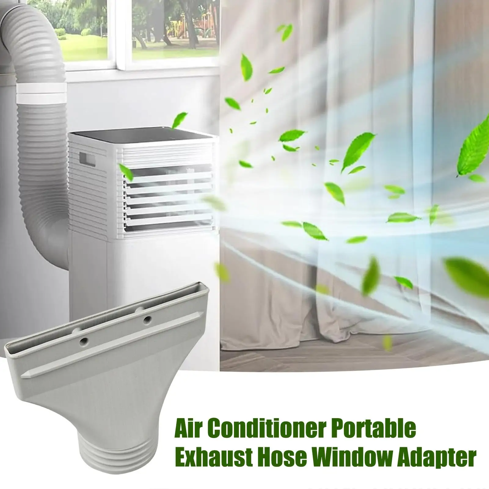 AC Hose Adapter for Window Quick Connect HVAC Attachment AC Flat hose adapter for Air conditioning exhaust system