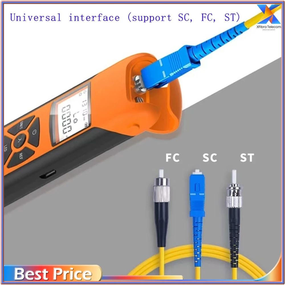 

G10 High Precision Rechargeable Battery FTTH Fiber Optic Power Meter with Flash Light, OPM, FC, SC, ST