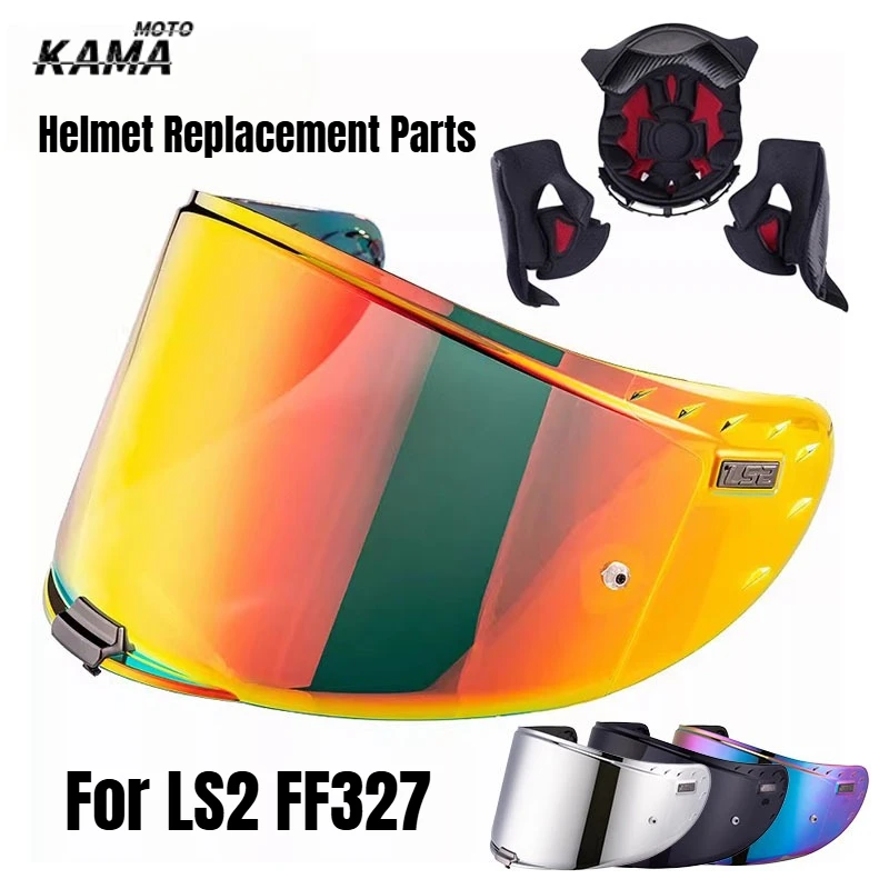 

Оригинальная подкладка для шлема LS2 FF327 Challenger, подкладка для внедорожного шлема FF327 из углеродного волокна, аксессуары для модификации шлема