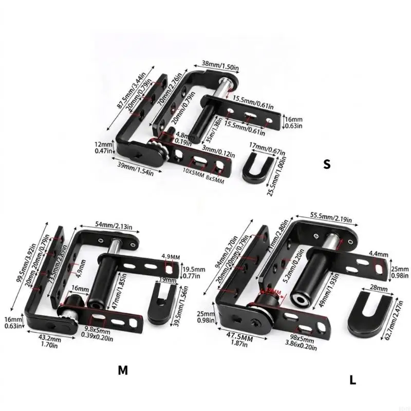 Auto Half Waist Pivots Double Swing Action Scharnier Türbeschläge Enduring B03E – Detail 6