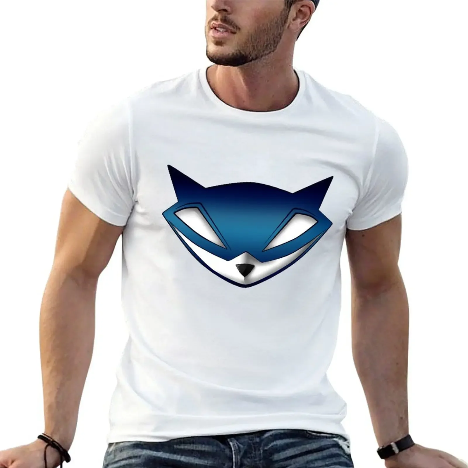 Sly Emblem T-Shirt Funny T Shirts Dark Humor Man T Shirts for Men Black Cotton T-Shirt Plain for Man Package T-Shirt(4XL 5XL 6XL No Shipping)
