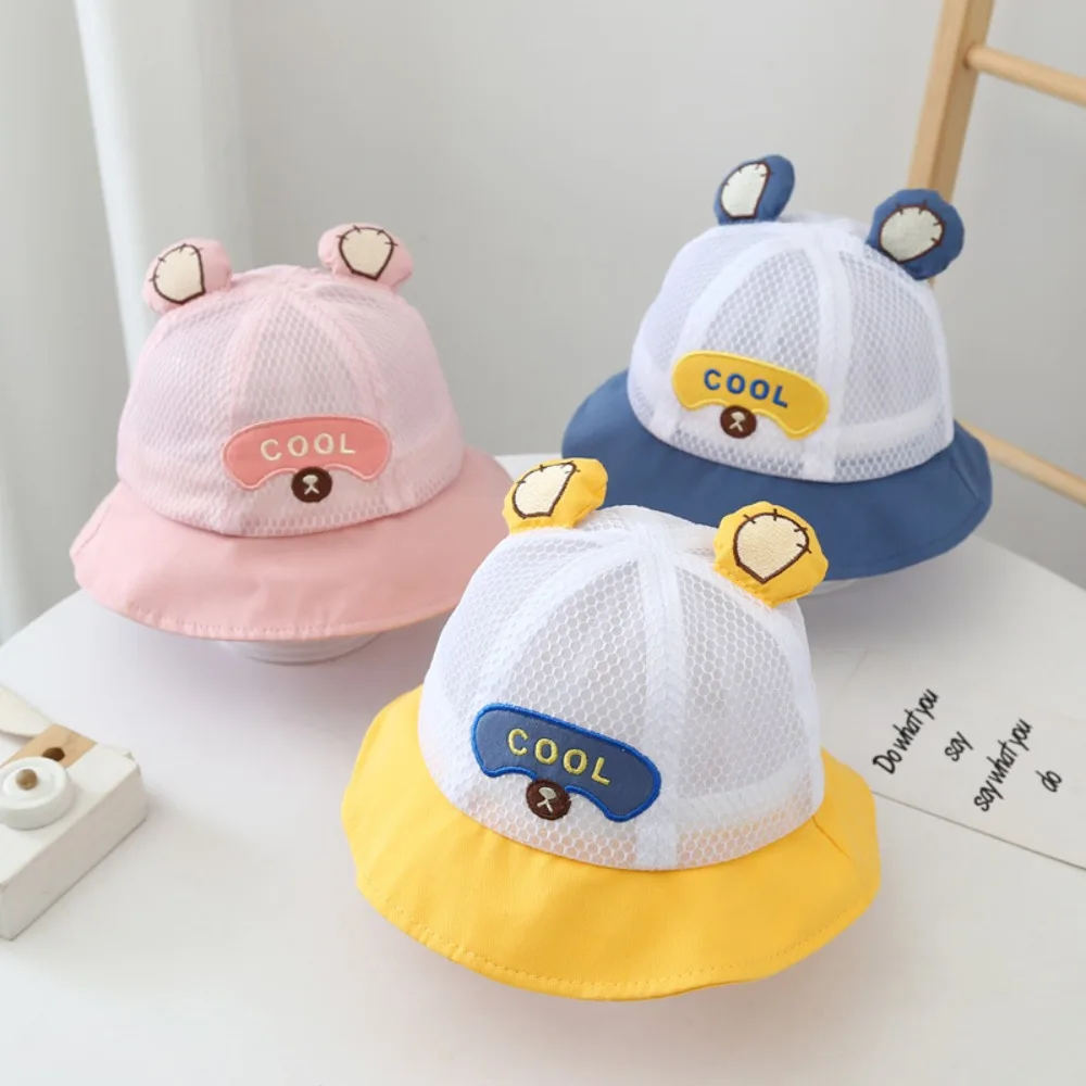 

Breathable Baby Bucket Caps for Boys Girls Kids Bucket Hat Infant Fisherman Hat Summer Toddler Panama Hat Sun Cap