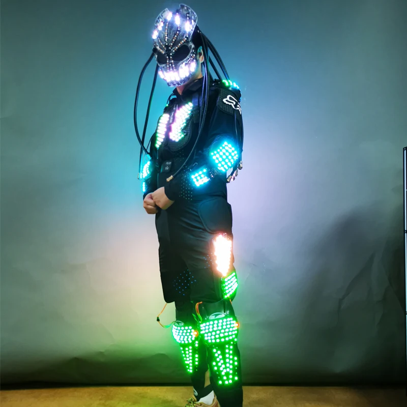 LED Dance Robot Costume Luminous Robot Suit For Stage And Party Performance Wear