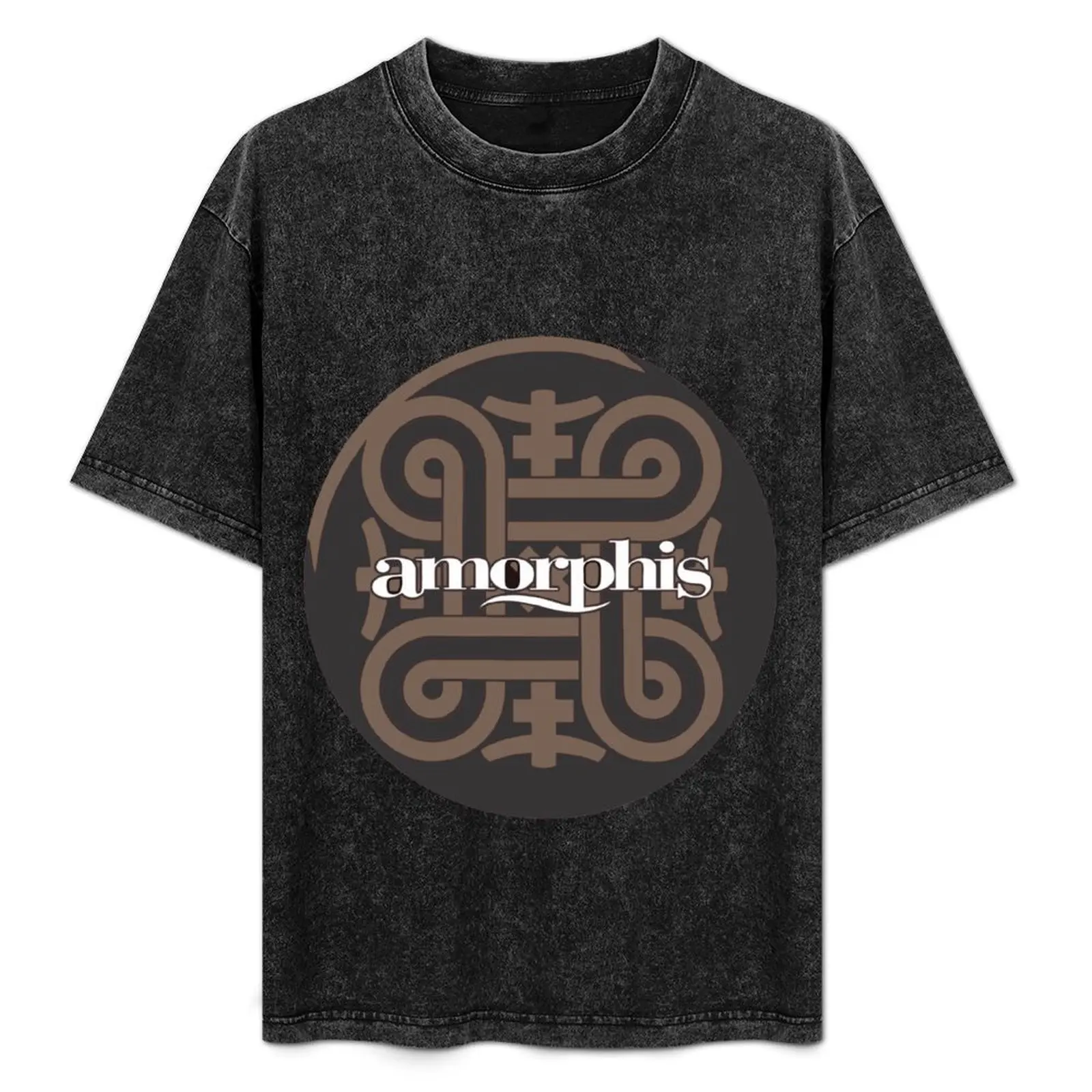 

amorphis logo T-Shirt Summer Print Short Sleeve Tee
