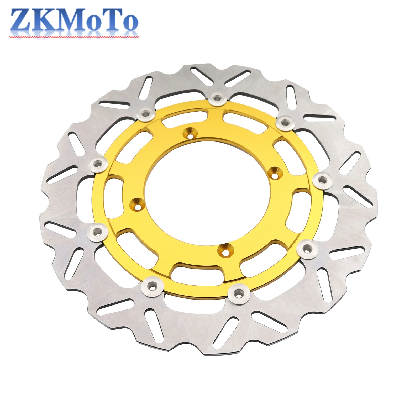 Motorcycle Aluminum 320MM Front Floating Brake Disc Rotor Adaptor For SUZUKI RMZ250 2007-2021 RMZ450 2005-2021 RMX450Z 2010-2019