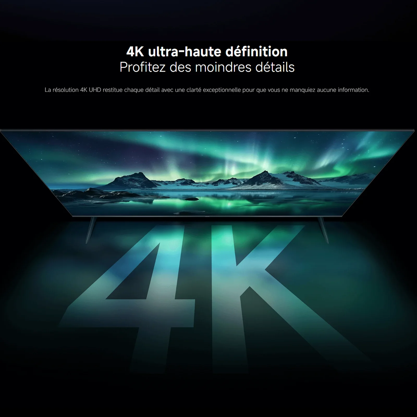 Xiaomi فرنسا |   شاشة Xiaomi TV A Pro 55 2026 4K، شاشة QLED 4K، صوت غامر مع Dolby Audio ™ ، DTS:X، DTS Virtual: X، HDR10+ متوافق، 1.07 مليار لون، DCI-P3 94%