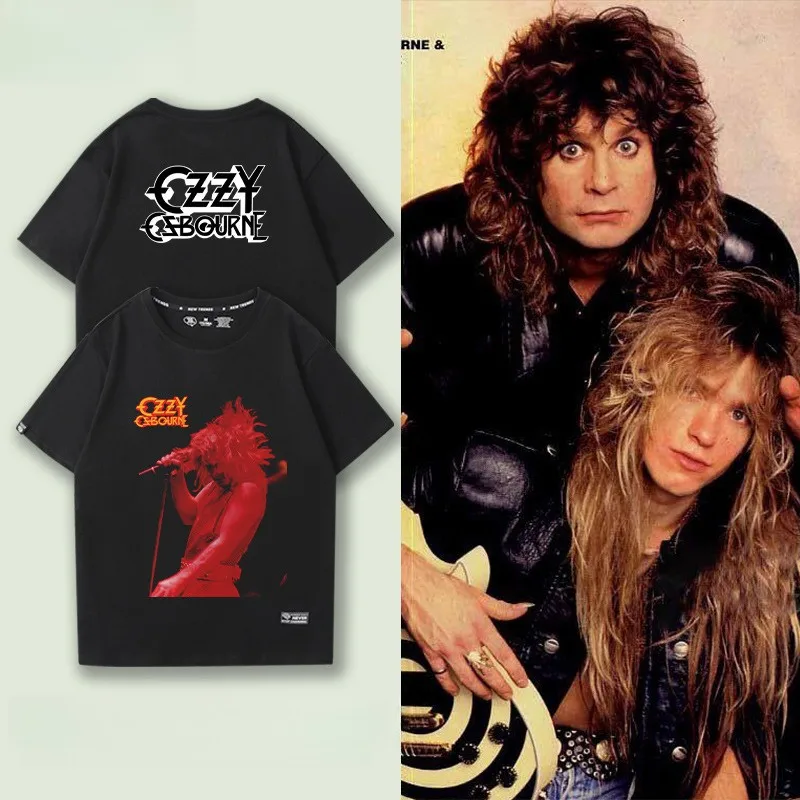 

Retro Band Printing Short Sleeve Music Short-sleeved Cotton Render Unlined Upper Garment of Autumn New Fund Men and Women