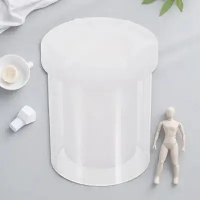

Hollow Cylinder Mold for DIY Aromatherapy Craft, Reusable Plastic Scented Making Molds Smooth Non-Stick Surface