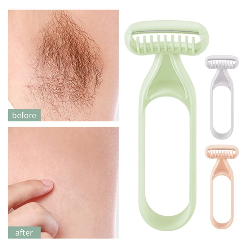 1 PCS Painless Safe Body Hair Razor Hair Trimmer Reusable Easy Cleaning Shaving Hair Remover Beauty Tools (B)