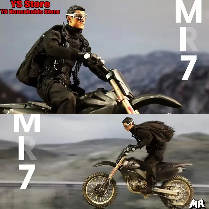 MRx90s 1/12 MR7 Mission Force Soldier Carving Model Dolls Classic Movie Figure Original Toys Motorcycle Accessory 6