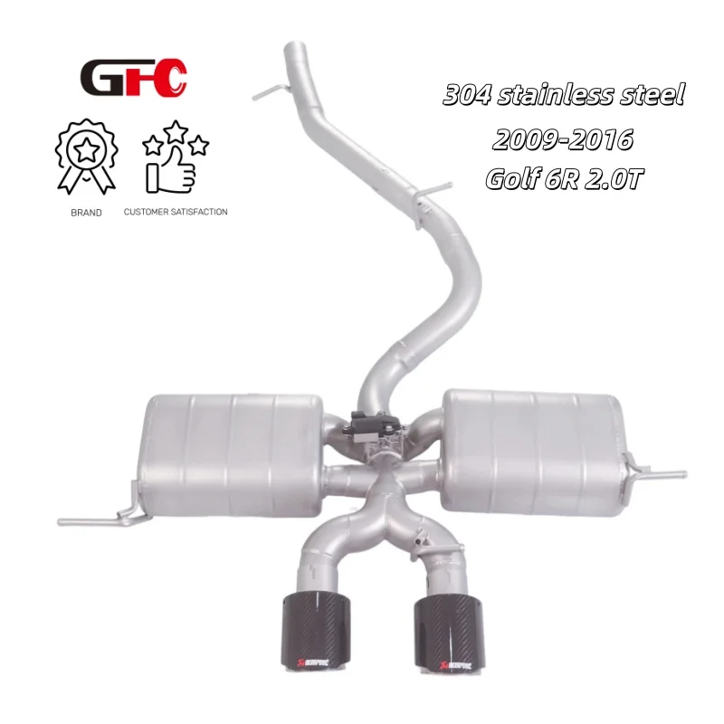 

GFC Catback high-performance SUS304 original valve control exhaust system, remote sound for 2009-2016 Golf 6R 2.0T