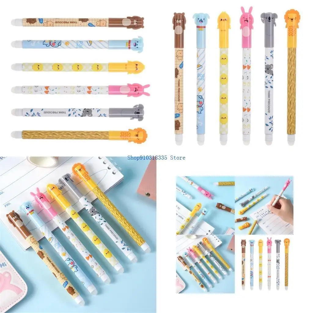 

6x Neutral Pen 0.5mm Gel Pen Gel Pen Writing Pen Erasable Pen for School