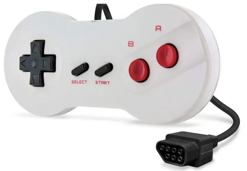 High quality 7pin wired Gamepad for NES Game white Controller for NES