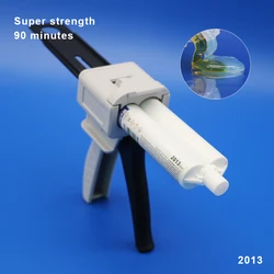 2013 Super Strength Epoxy Adhesive Amber Standard 90Mins Bonding Metal Plastic Wood Replace ARALDITE 2011 50ML Cartridge AB Glue