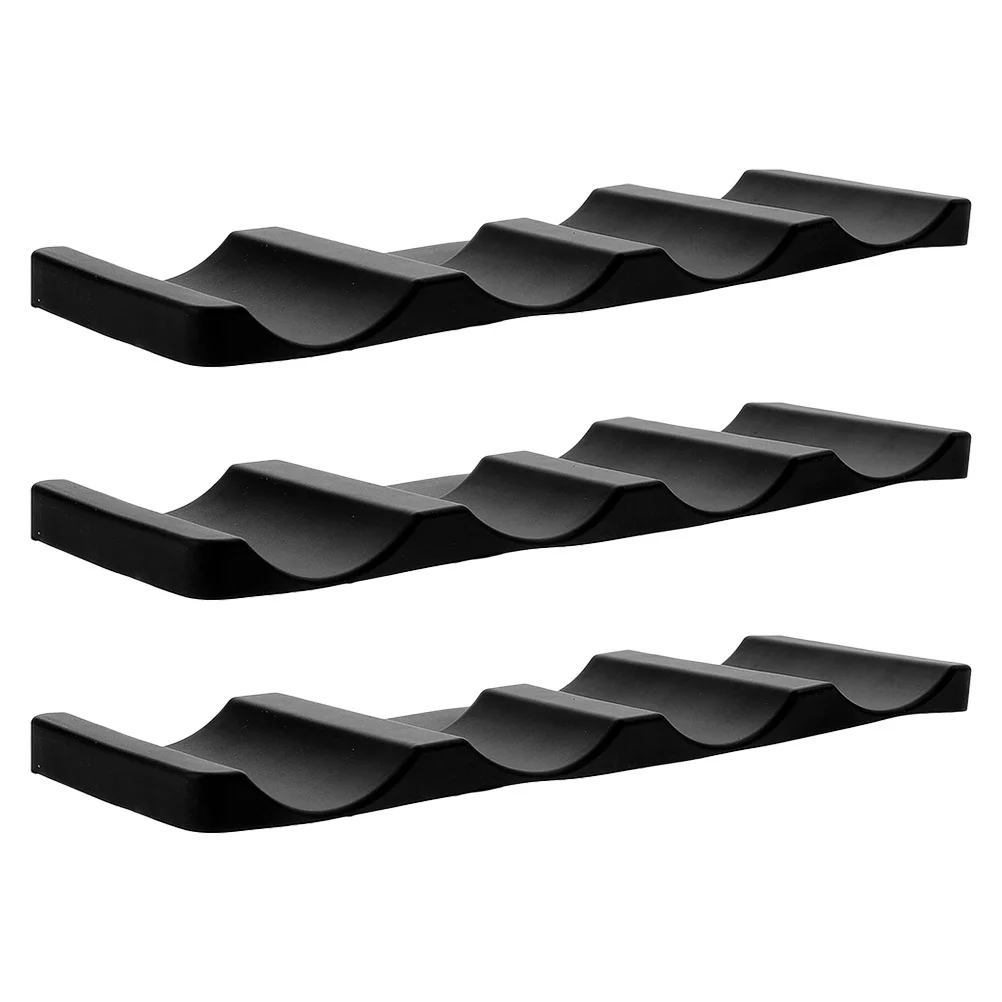 

3Pcs Non Slip Silicone Soda Bottle Holder Mat Refrigerator Beer Storage Organizer Soft Drink Fridge Mat