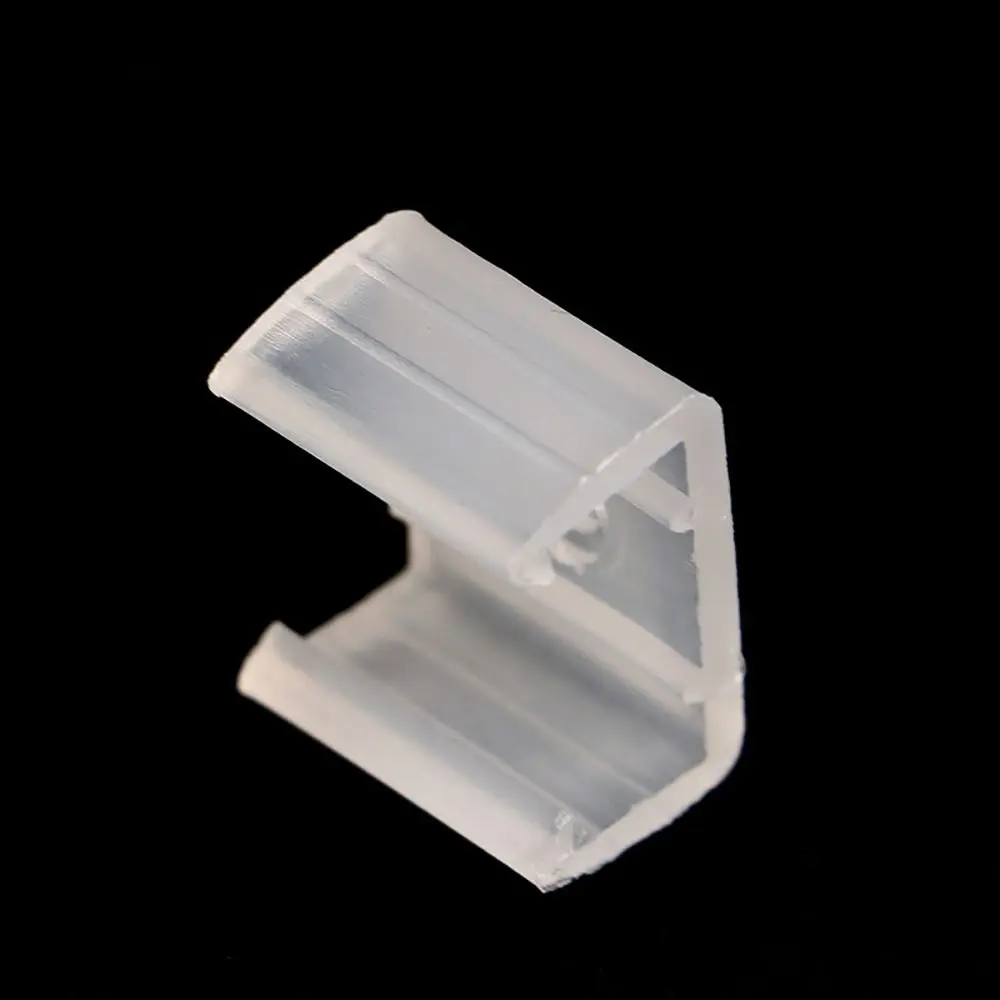 100Pcs 220V Flexible COB LED Strip Fixed Clips Plastic Lamp Holder Fitting Light Mounting Buckle 5050/5730/2835 8-20mm