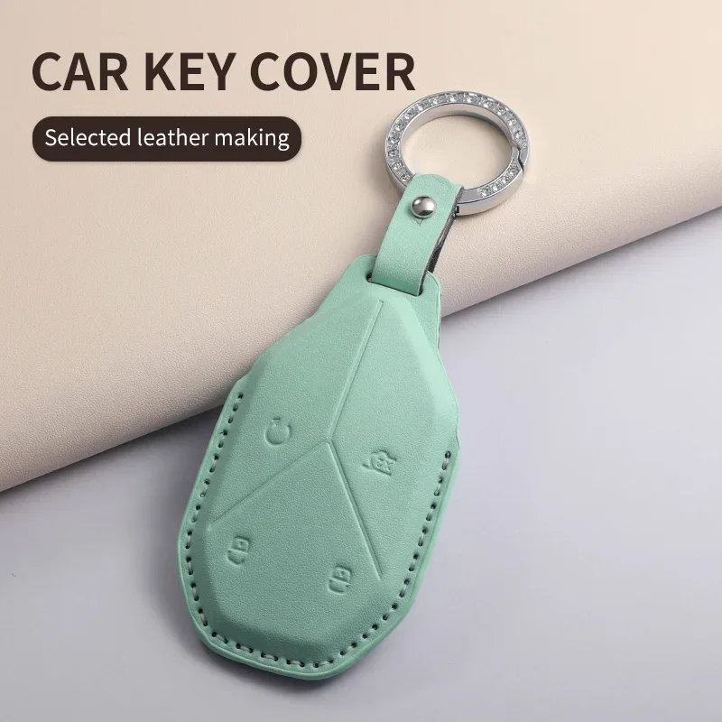 ل BYD صيغة ليوبارد سوبر 5 سوبر 8 سوبر 3 9 المفاتيح بو الجلود حافظة مفاتيح السيارة غطاء بولي Leather حافظة مفاتيح السيارة الجلدية